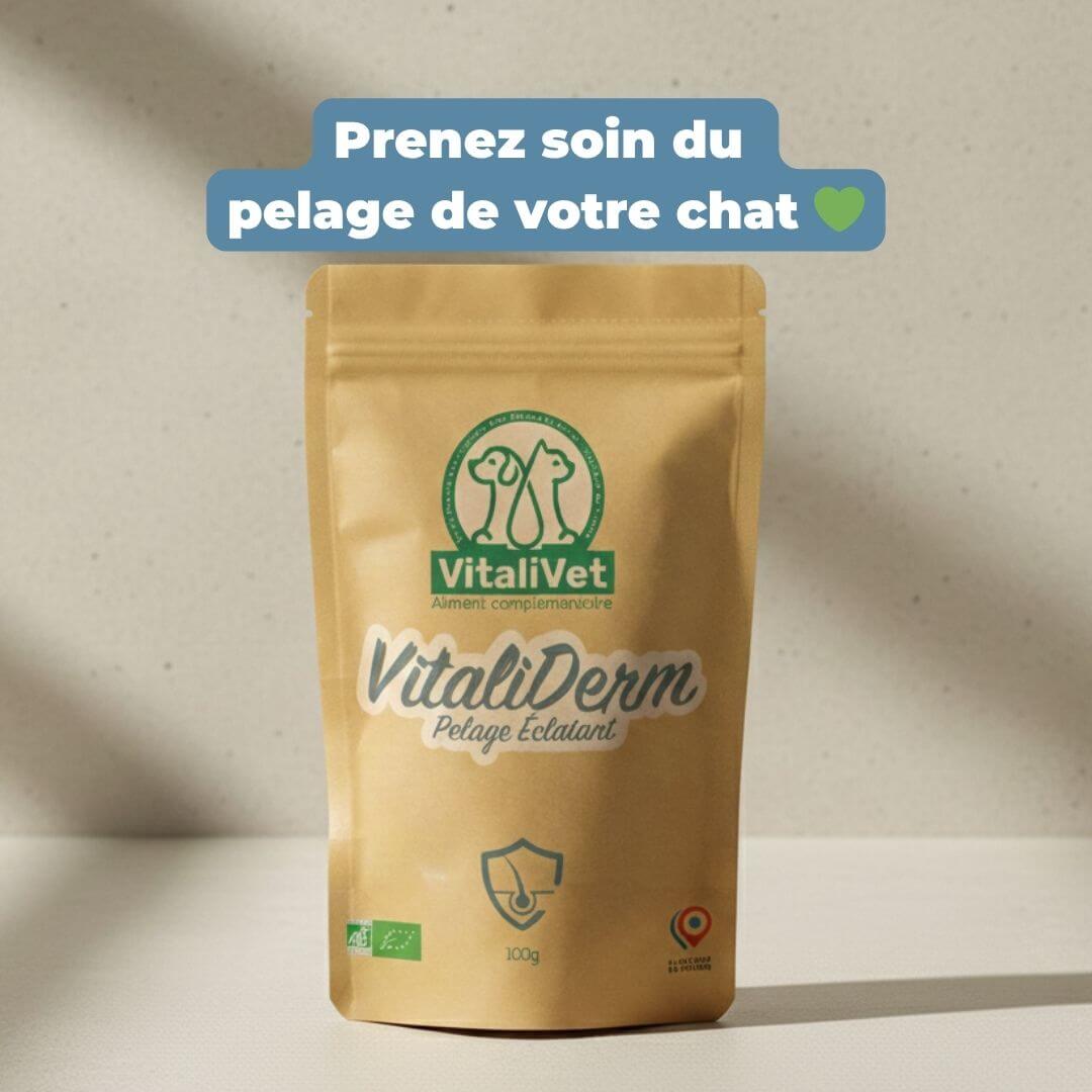 VitaliDerm - Pelage Éclatant - chat